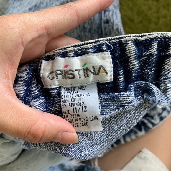 Vintage Acid Wash Bow Back Jeans - Picture 5 of 6